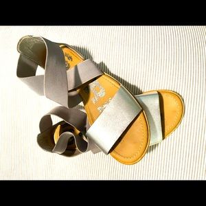 Silver Sorel sandals